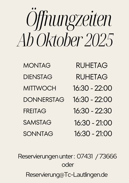 Öffnungszeiten